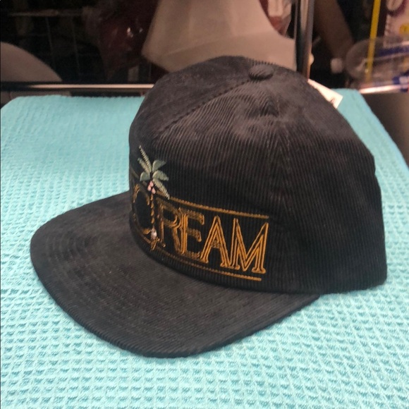 Icecream Black Corduroy Hat with Gold Embroidery - Picture 4 of 5